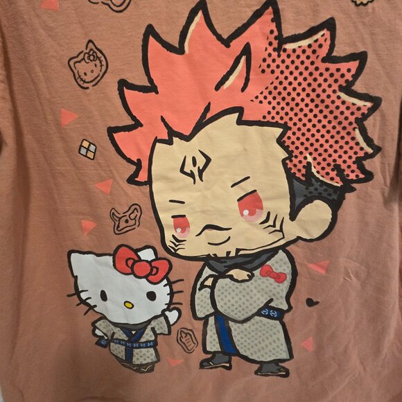 Sanrio Hello Kitty Jujutsu Kaisen & Friends Collaboration T Shirt Crunchyroll - Picture 2 of 6